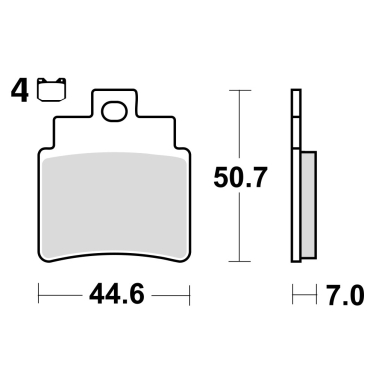 Disk pločice TRW MCB732SRM ( MAXI - SCOOTER SINTER )