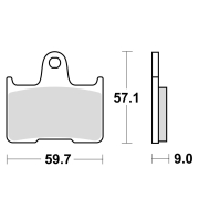 Disk pločice TRW MCB729SH ( SINTER )