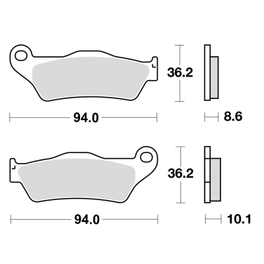 Disk pločice TRW MCB707SH ( SINTER )