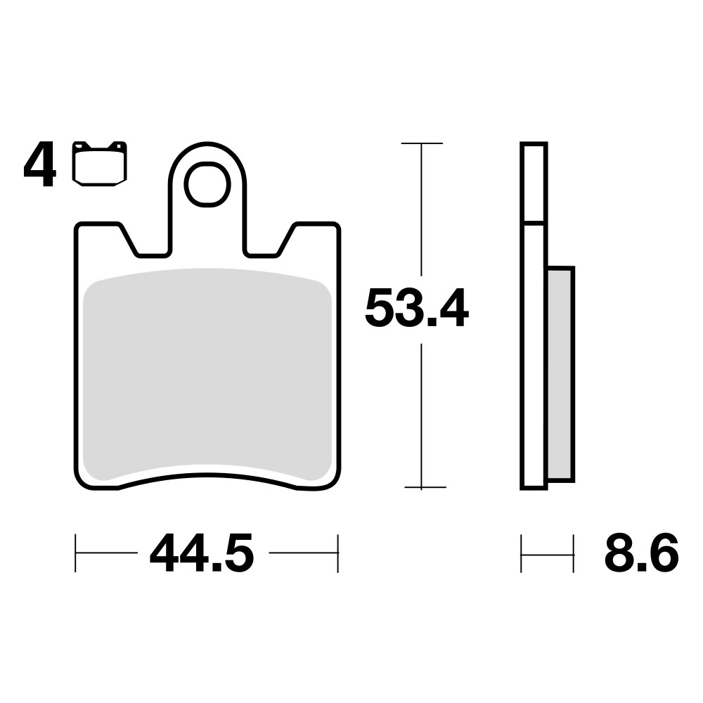 Disk pločice TRW MCB706 ( ORGANIC )