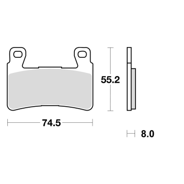 Disk pločice TRW MCB703SRQ ( TRACK - SINTER )