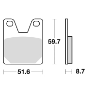 Disk pločice TRW MCB702 ( ORGANIC )