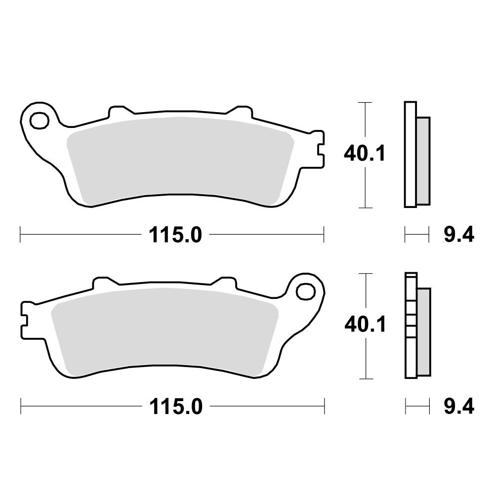 Disk pločice TRW MCB693 ( ORGANIC )