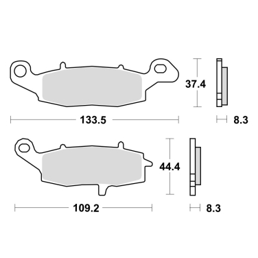 Disk pločice za motocikle TRW MCB682 ( ORGANIC )