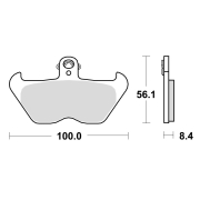 Disk pločice TRW MCB680 ( ORGANIC )