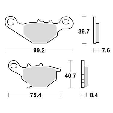 Disk pločice TRW MCB679 ( ORGANIC )