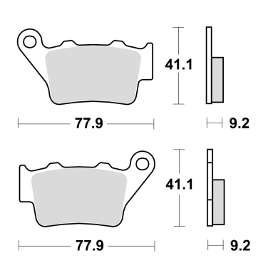 Disk pločice TRW MCB672SI ( SINTER )