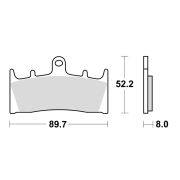 Disk pločice TRW MCB659 ( ORGANIC )