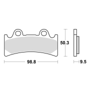 Disk pločice za motocikle TRW MCB656SV ( SINTER )