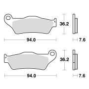 Disk pločice TRW MCB648 ( ORGANIC )