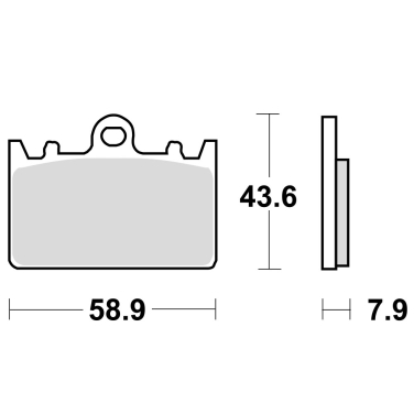 Disk pločice TRW MCB643 ( ORGANIC )