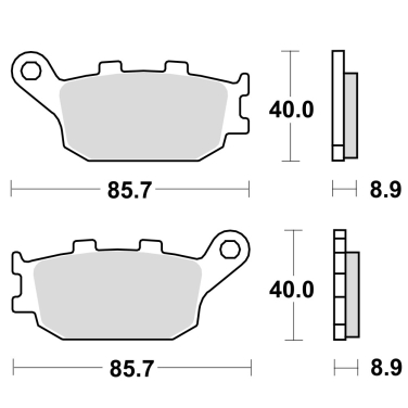 Disk pločice TRW MCB634SH ( SINTER )