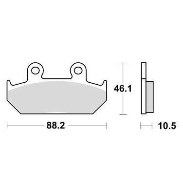 Disk pločice TRW MCB624 ( ORGANIC )