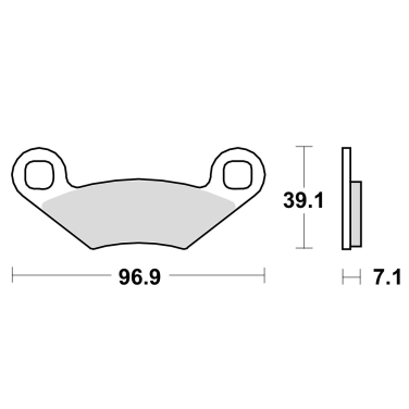 Disk pločice TRW MCB619 ( ORGANIC )