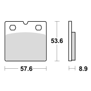 Disk pločice TRW MCB617SV ( SINTER )