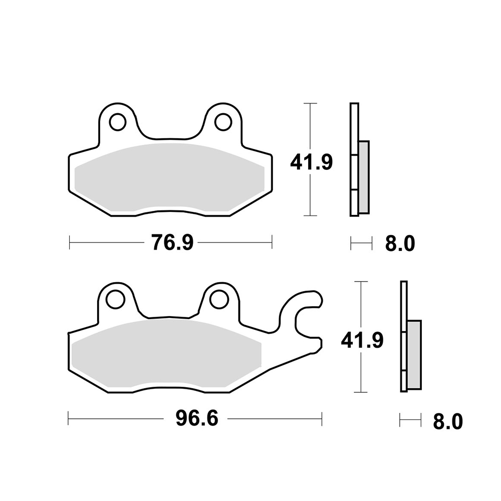 Disk pločice za motocikle TRW MCB615SRM ( MAXI - SCOOTER SINTER )