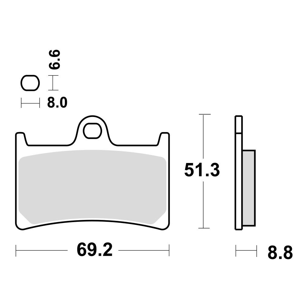 Disk pločice za motocikle TRW MCB611SRM ( MAXI - SCOOTER SINTER )