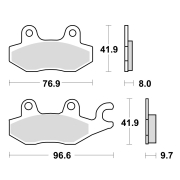 Disk pločice TRW MCB604 ( ORGANIC )