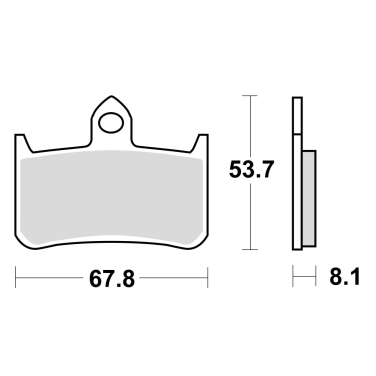 Disk pločice TRW MCB593 ( ORGANIC )