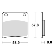 Disk pločice TRW MCB591 ( ORGANIC )