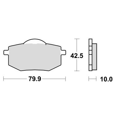 Disk pločice TRW MCB587 ( ORGANIC )