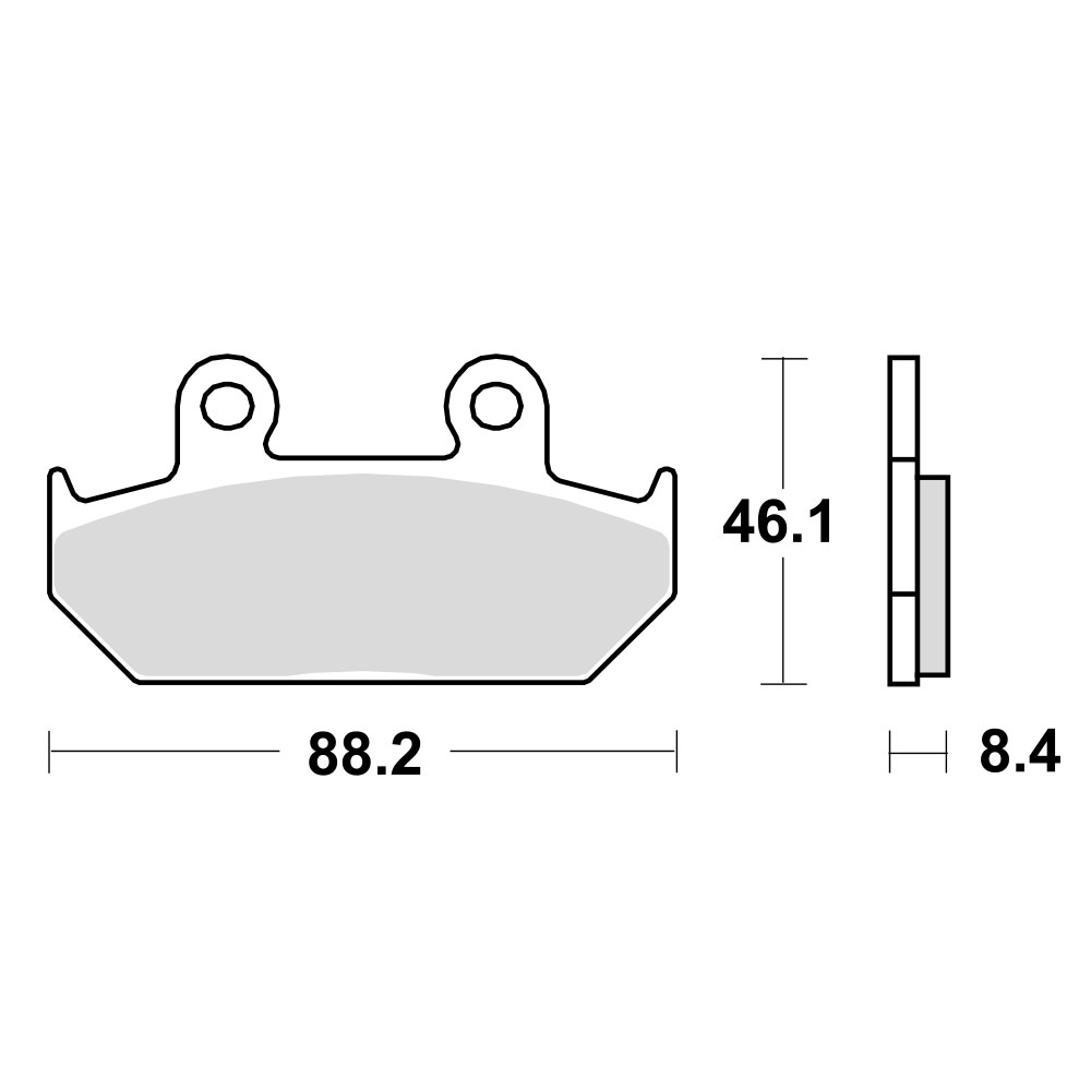 Disk pločice TRW MCB571 ( ORGANIC )