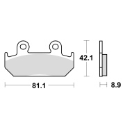 Disk pločice TRW MCB562 ( ORGANIC )