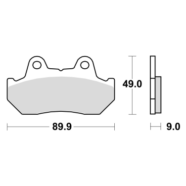 Disk pločice TRW MCB544 ( ORGANIC )