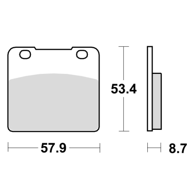 Disk pločice TRW MCB542 ( ORGANIC )