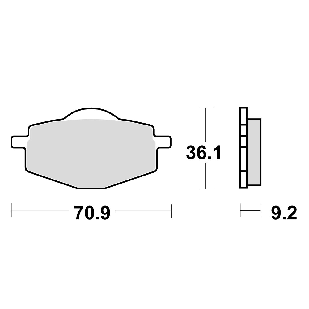 Disk pločice za motocikle TRW MCB539 ( ORGANIC )