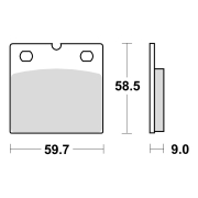 Disk pločice TRW MCB533 ( ORGANIC )