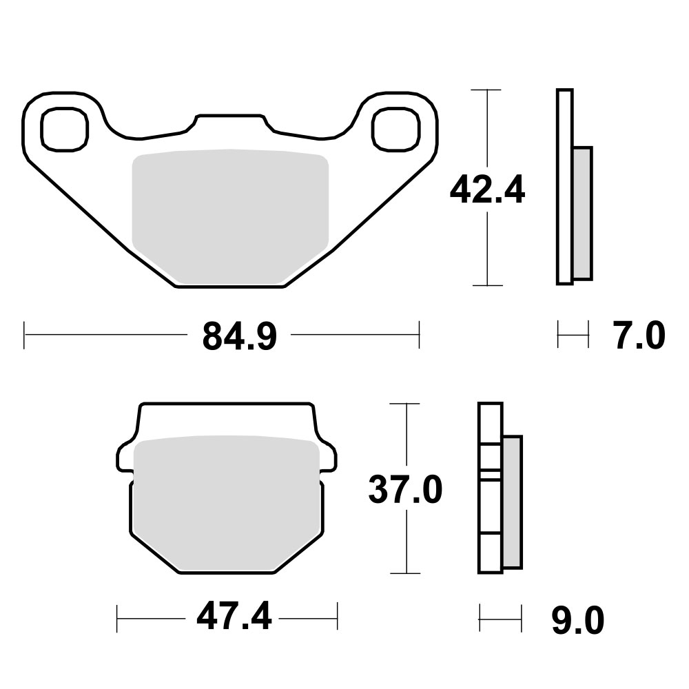 Disk pločice TRW MCB519 ( ORGANIC )