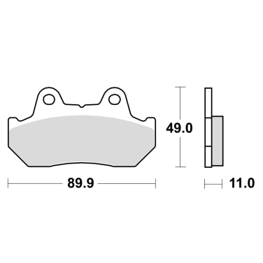 Disk pločice TRW MCB512 ( ORGANIC )