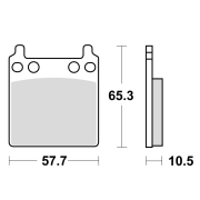 Disk pločice TRW MCB63 ( ORGANIC )