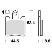 Disk pločice TRW MCB706SRM ( MAXI - SCOOTER SINTER )