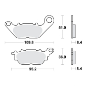 Disk pločice za motocikle TRW MCB812 ( ORGANIC )