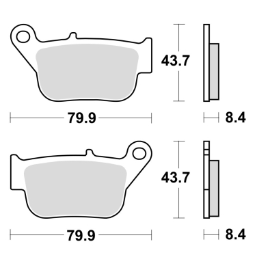 Disk pločice TRW MCB880SRM ( MAXI - SCOOTER SINTER)