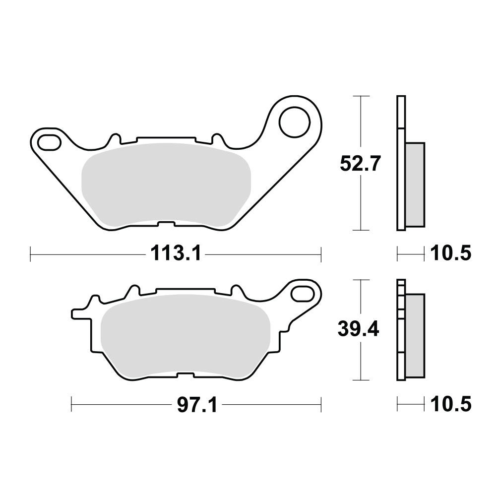 Disk pločice za motocikle TRW MCB879 (ORGANIC)