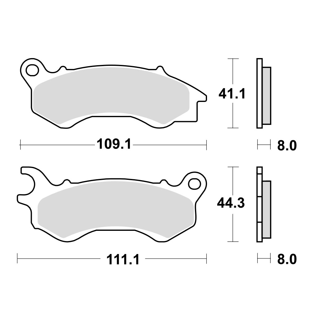 Disk pločice za motocikle TRW MCB833 ( ORGANIC )