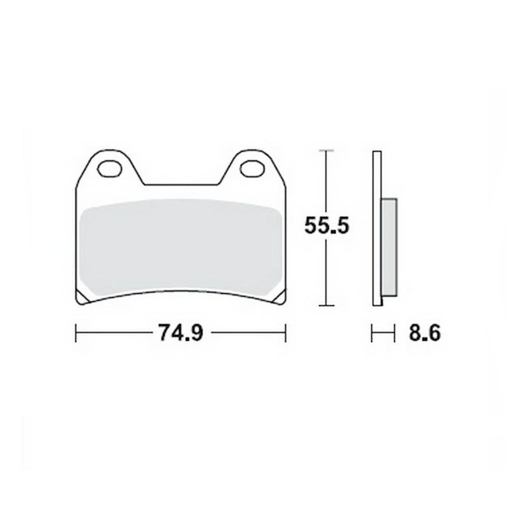 Disk pločice za motocikle TRW MCB683TRQ ( TRACK - SINTER )