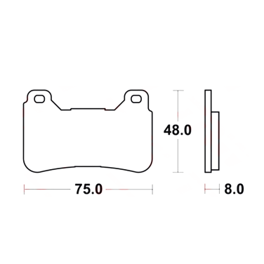 Disk pločice za motocikle TRW MCB755TRQ ( TRACK SINTER )