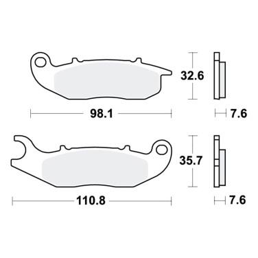 Disk pločice TRW MCB818 ( ORGANIC )