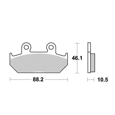 Disk pločice PERFTEC R90 S1005BR ( SEMI SINTER )