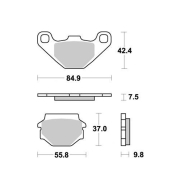 Disk pločice PERFTEC R90 S1031R ( SEMI SINTER )