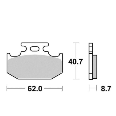 Disk pločice PERFTEC R90 S1037AR ( SEMI SINTER )