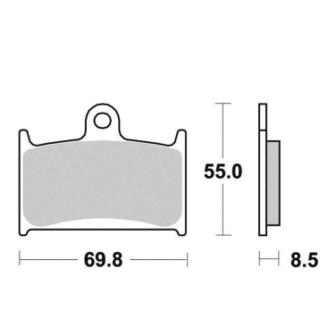 Disk pločice PERFTEC R90 S1049BR ( SEMI SINTER )