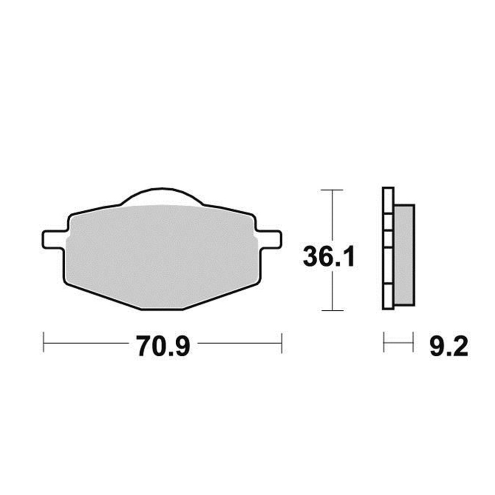 Disk pločice PERFTEC R90 S1081R ( SEMI SINTER )