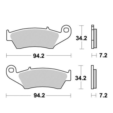 Disk pločice PERFTEC R90 S1098R ( SEMI SINTER )