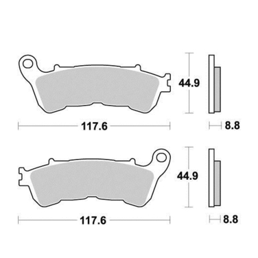 Disk pločice PERFTEC R90 S1172R ( SEMI SINTER )