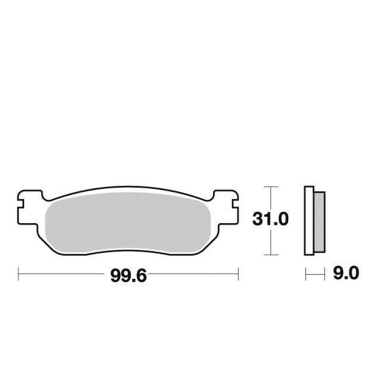 Disk pločice PERFTEC R90 S1263R ( SEMI SINTER )